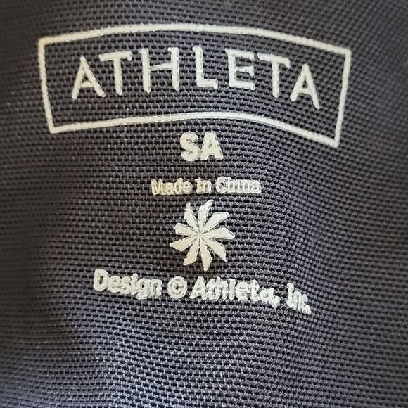 Athleta Black Round Neck Dress Built In Bra Sz S - Picture 10 of 10